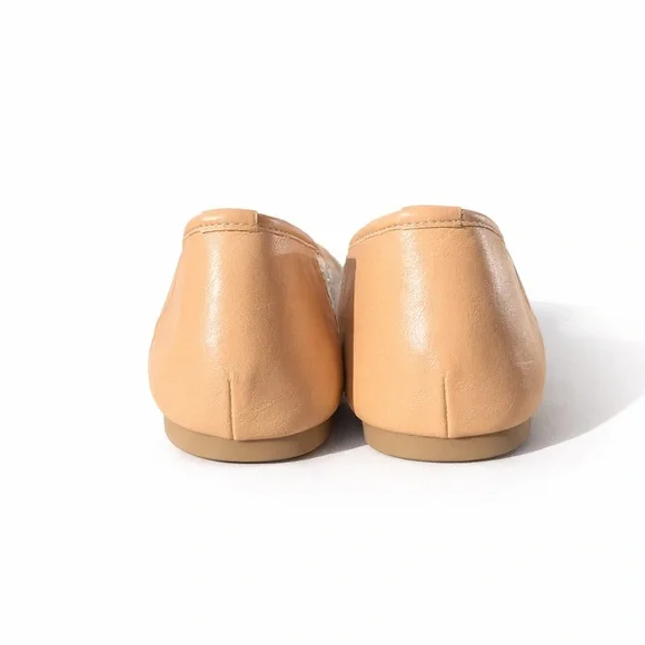 NWOT Project Cloud Ruthie.A Sparkly Ballet Flats Tan & White Woven Memory Foam 8 - Picture 4 of 10